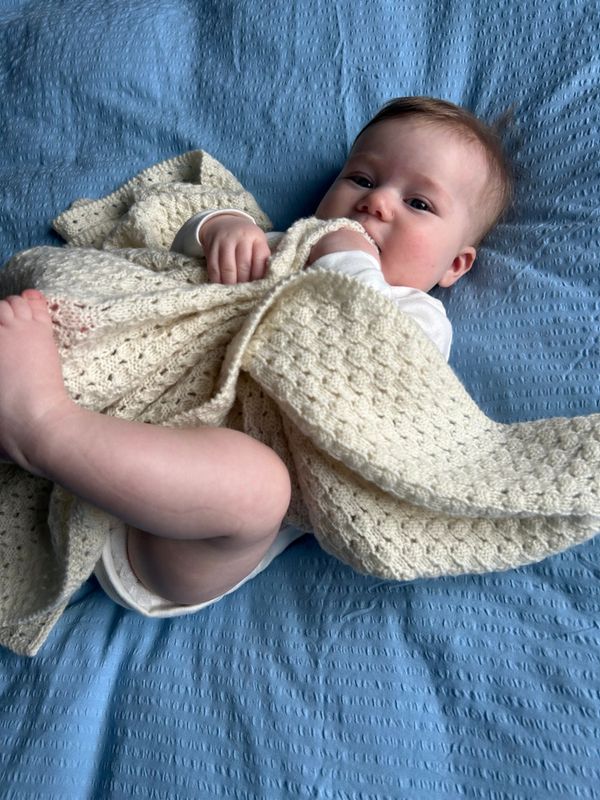 527 Aven babyteppe oppskrift