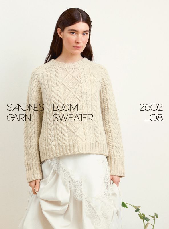 2602 DIY Nr. 8  Loom Sweater oppskrift