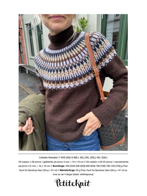 PK-222 Celeste sweater oppskrift