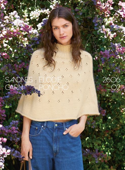 Hovedbilde 2606 DIY / Nr. 2 Elodie Poncho oppskrift