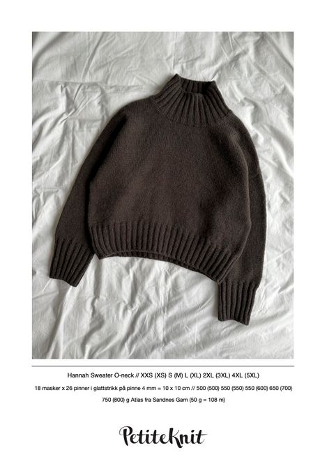 Hovedbilde PK-303 Hannah Sweater O-neck oppskrift