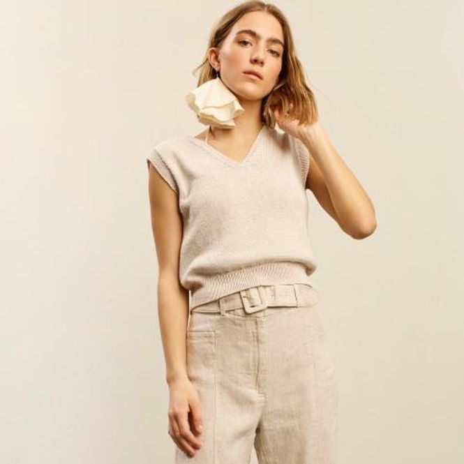 Hovedbilde 431-6 Rose sommervest oppskrift