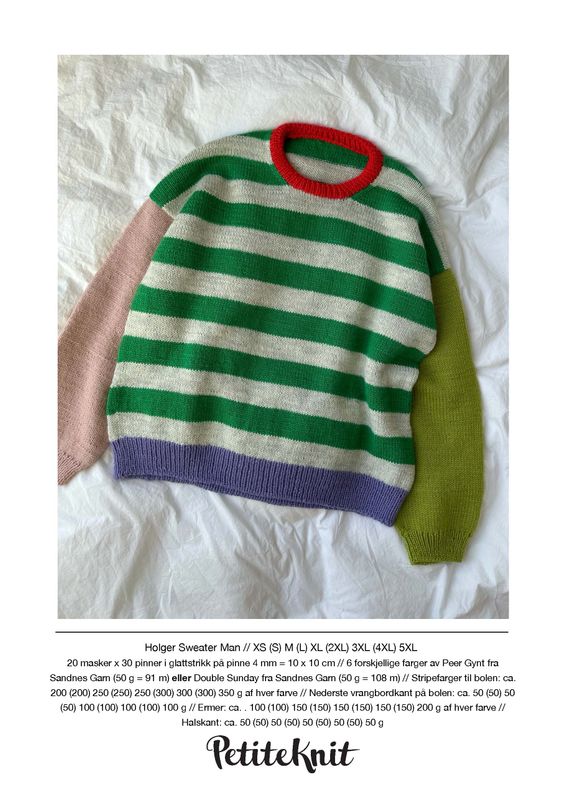 PK-243 Holger Sweater Man oppskrift