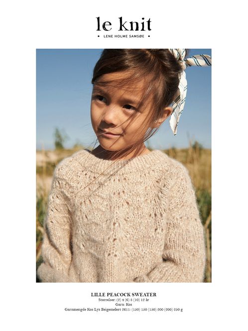 Hovedbilde lille peacock sweater leKnit / LHS-35 oppskrift