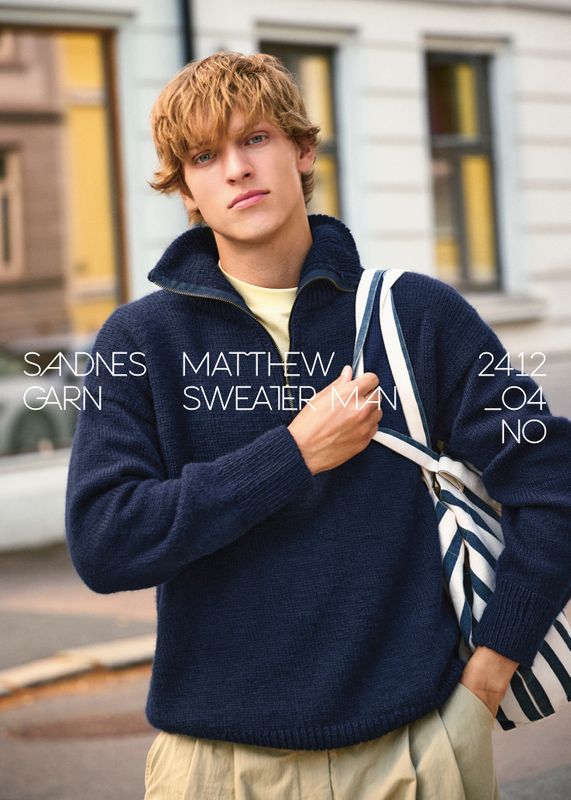 Enkeltoppskrift / 2412 Mr. / Nr. 4  Matthew Sweater Man