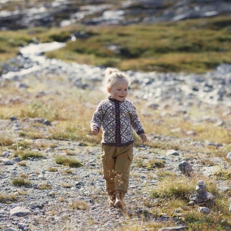 Fjelljakke i finull barn 