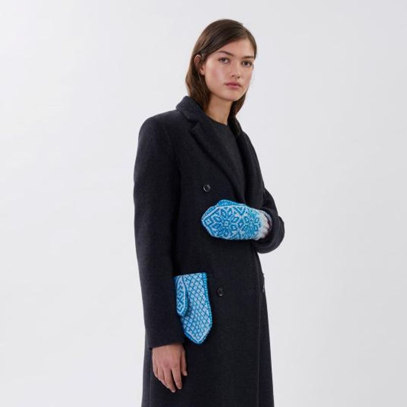 437-2 Vott med Stjernerose til barn, dame og herre oppskrift