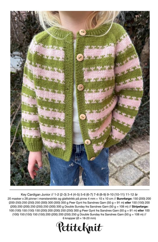PK-276 Key Cardigan Junior oppskrift