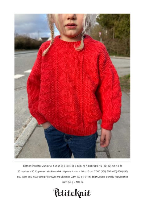 Hovedbilde PK-238 Esther Sweater Junior oppskrift